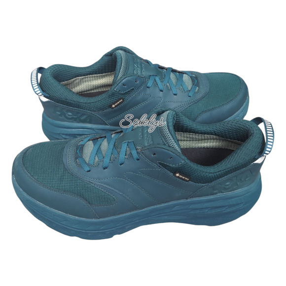 HOKA ONE ONE U Bondi L GTX Deep Teal Kayaking Unisex Waterproof Sneaker Mens 12
